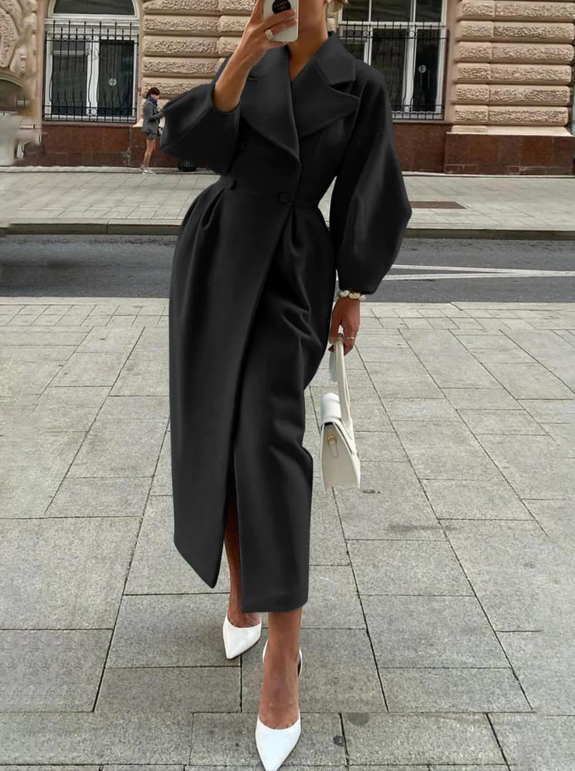 Elise Elegant Wool Coat