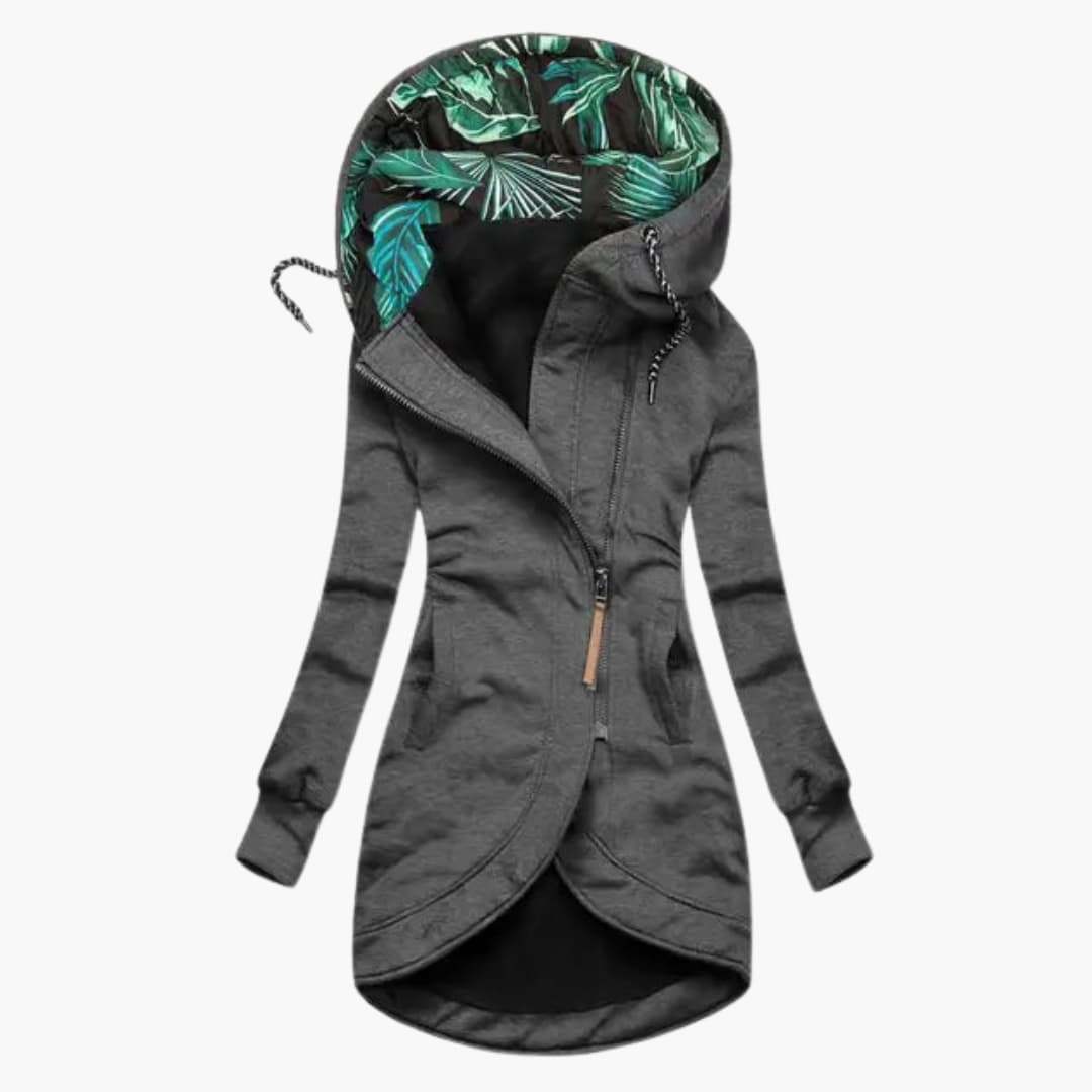 Ivy Asymmetric Hooded Jacket