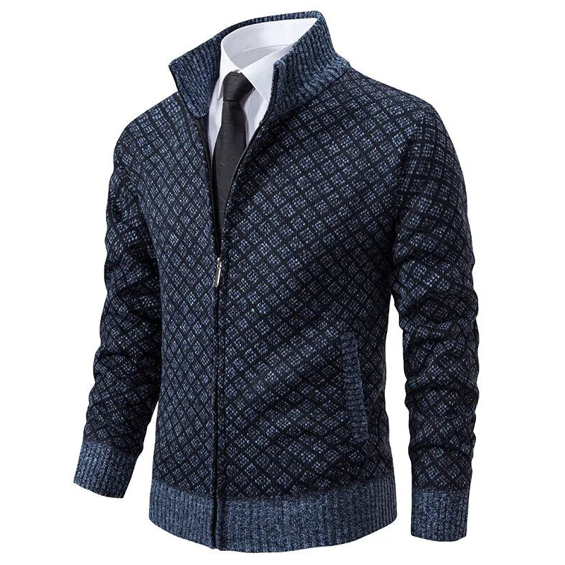 The Windsor Knitted Zip-Up Cardigan