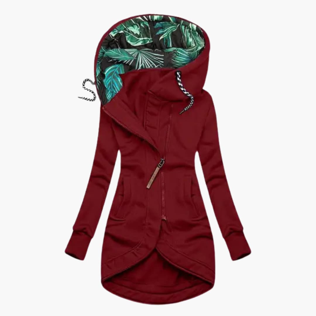 Ivy Asymmetric Hooded Jacket