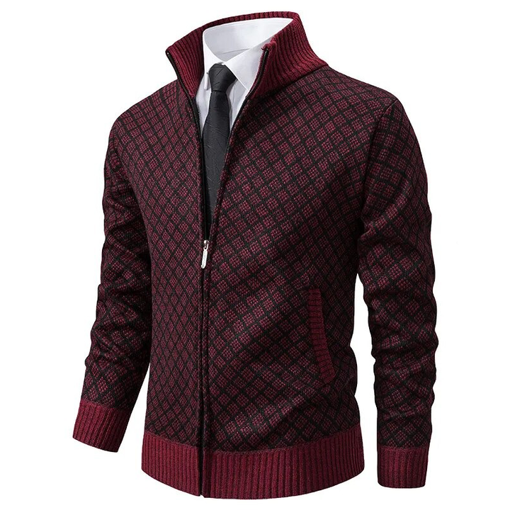 The Windsor Knitted Zip-Up Cardigan