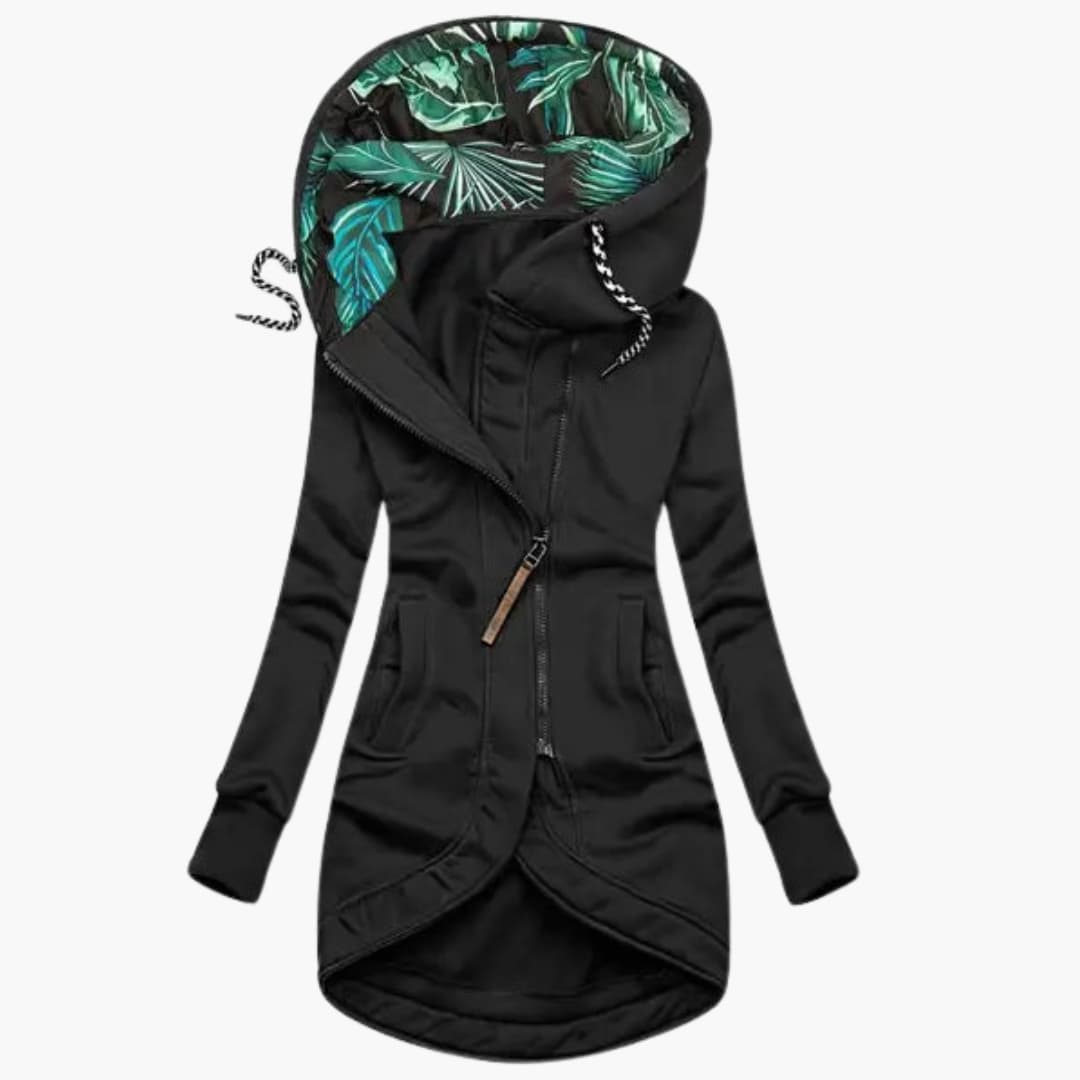 Ivy Asymmetric Hooded Jacket