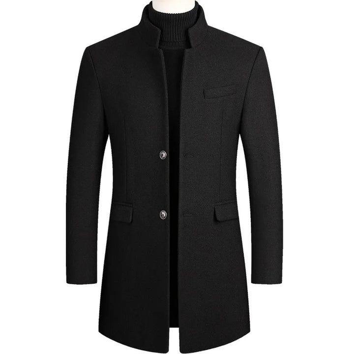 The Bordeaux Elegance Wool Coat