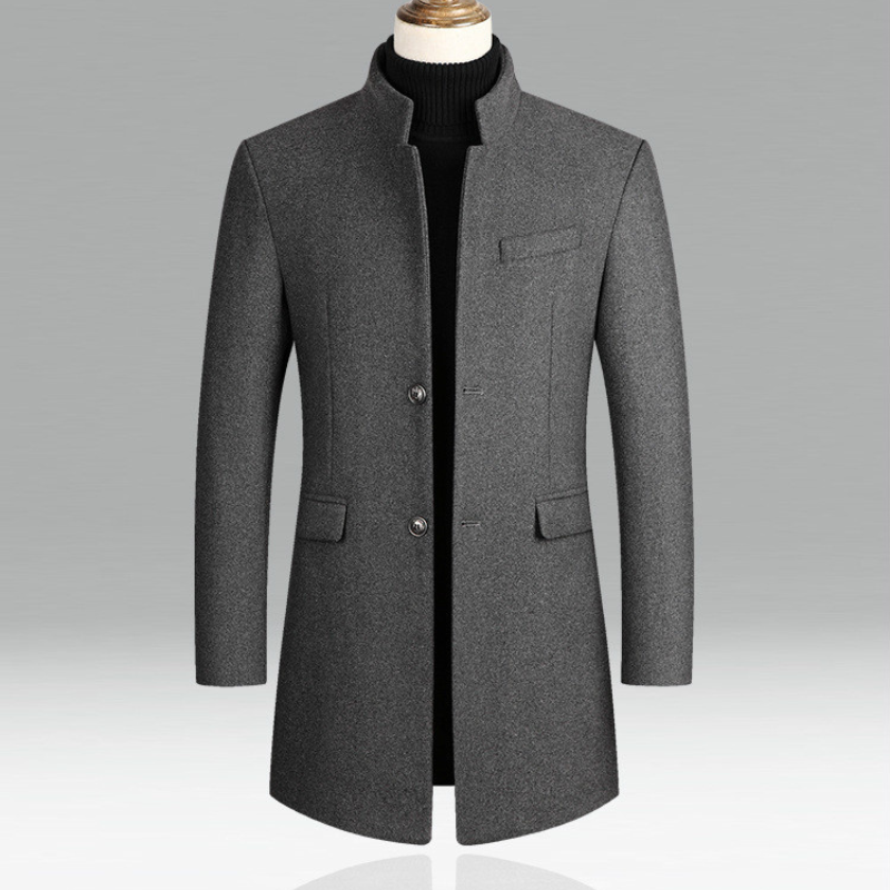 The Bordeaux Elegance Wool Coat