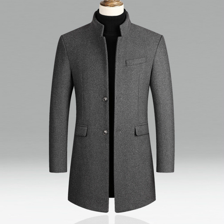 The Bordeaux Elegance Wool Coat