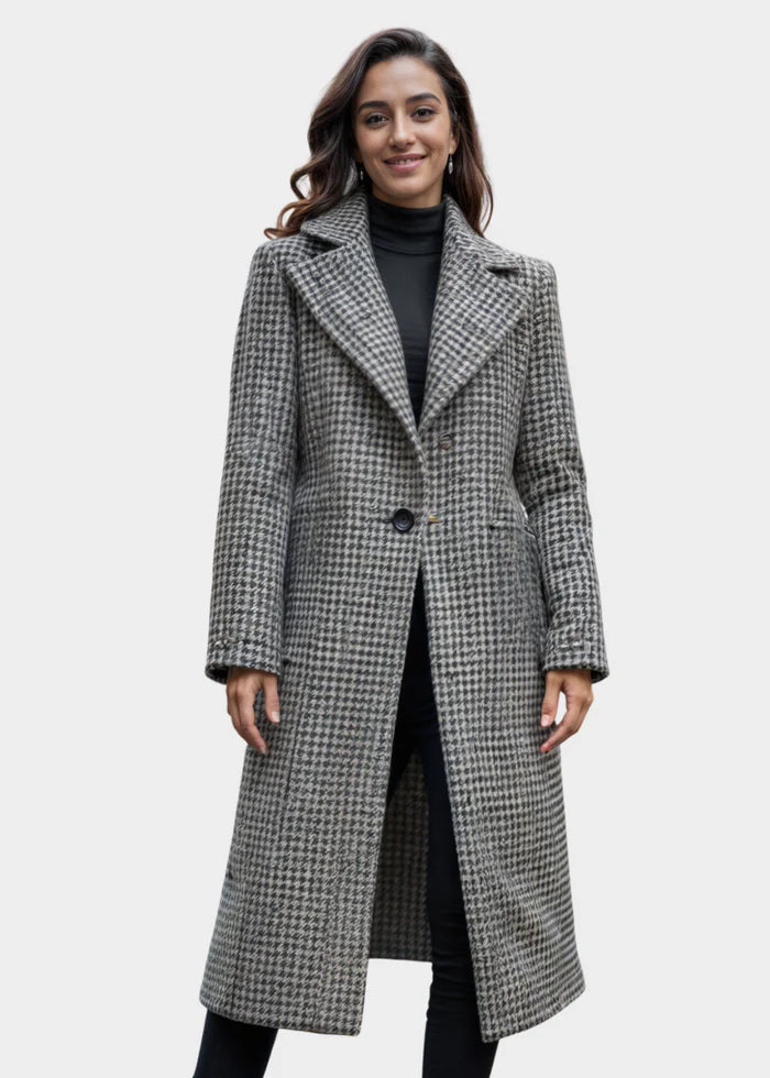 The Milan Houndstooth Coat