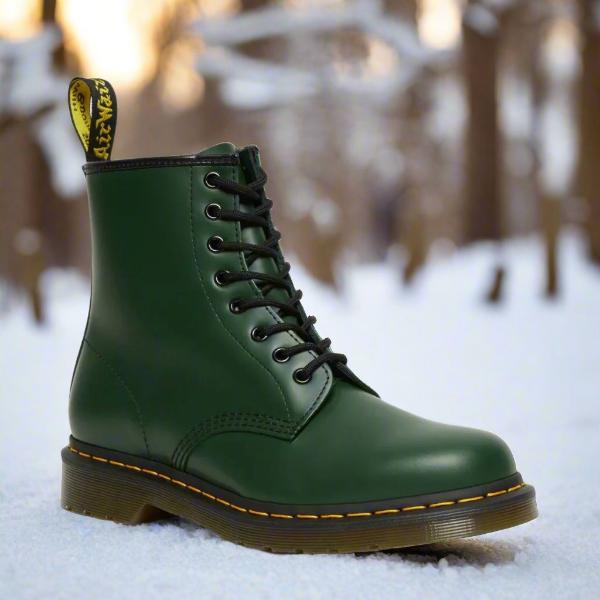 Emilia - Combat Boots Green