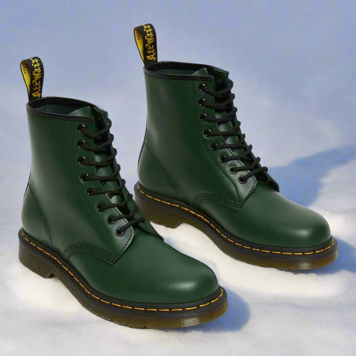 Emilia - Combat Boots Green