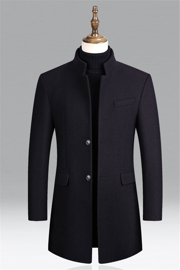 The Bordeaux Elegance Wool Coat