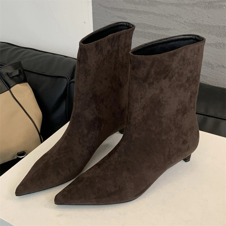 Verona Luxe Ankle Boots - Brown