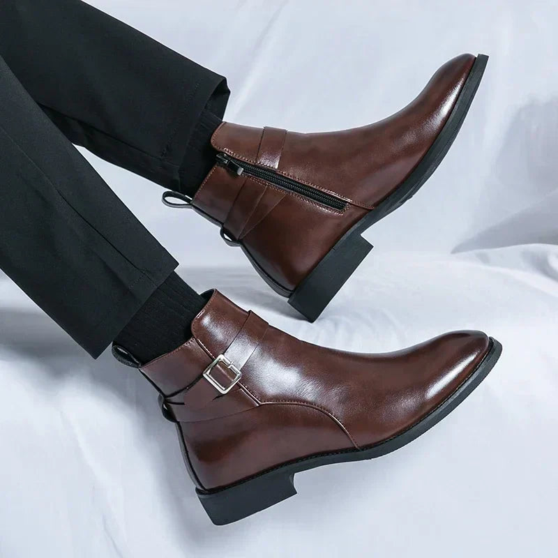 Sergio - Genuine Leather Chelsea Boots