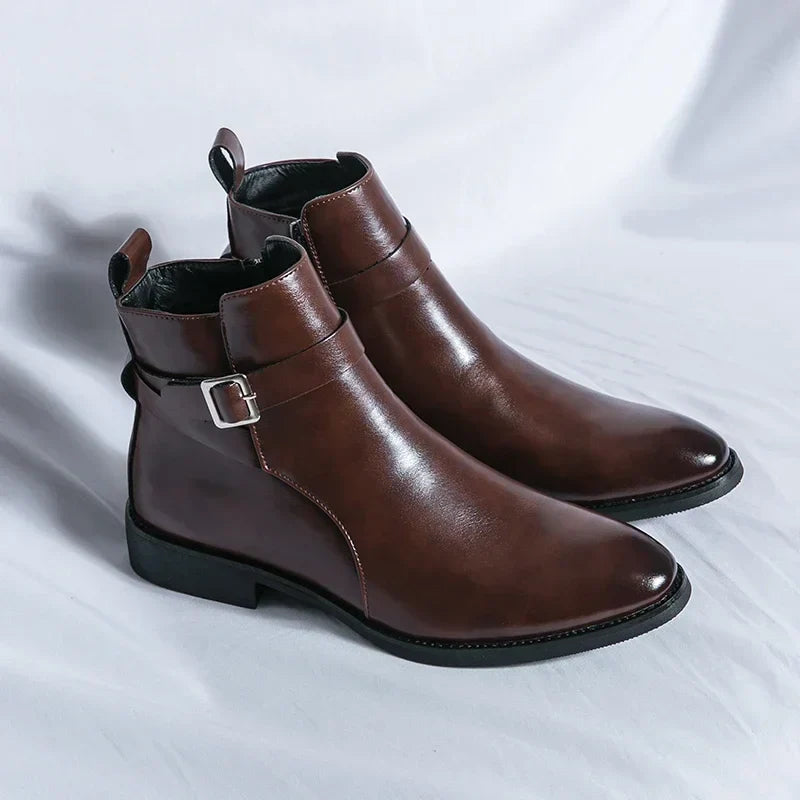 Sergio - Genuine Leather Chelsea Boots