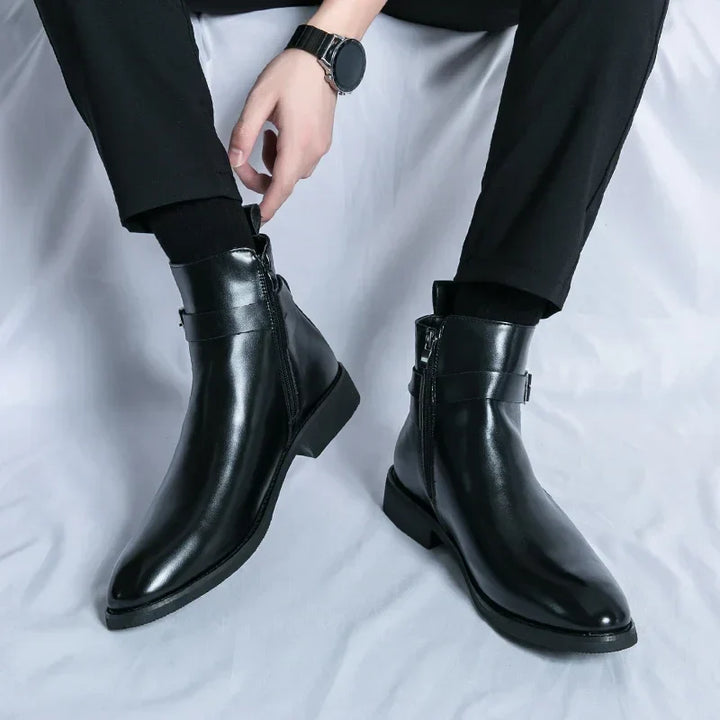 Sergio - Genuine Leather Chelsea Boots