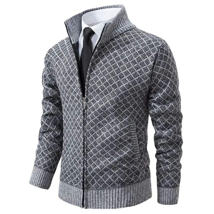 The Windsor Knitted Zip-Up Cardigan