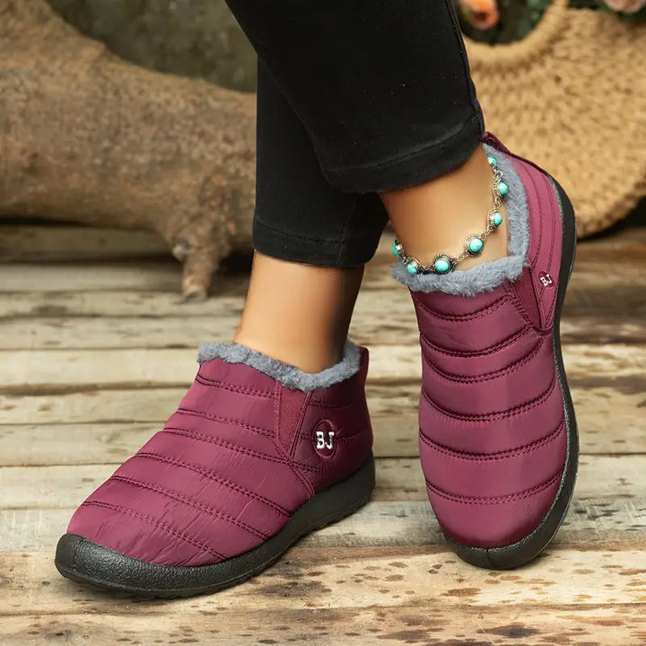 The Quilted Winter Slip-Ons