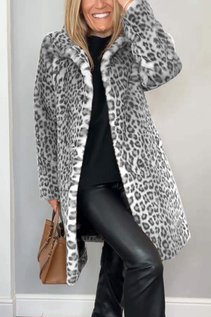 Polly | Leopard Print Coat