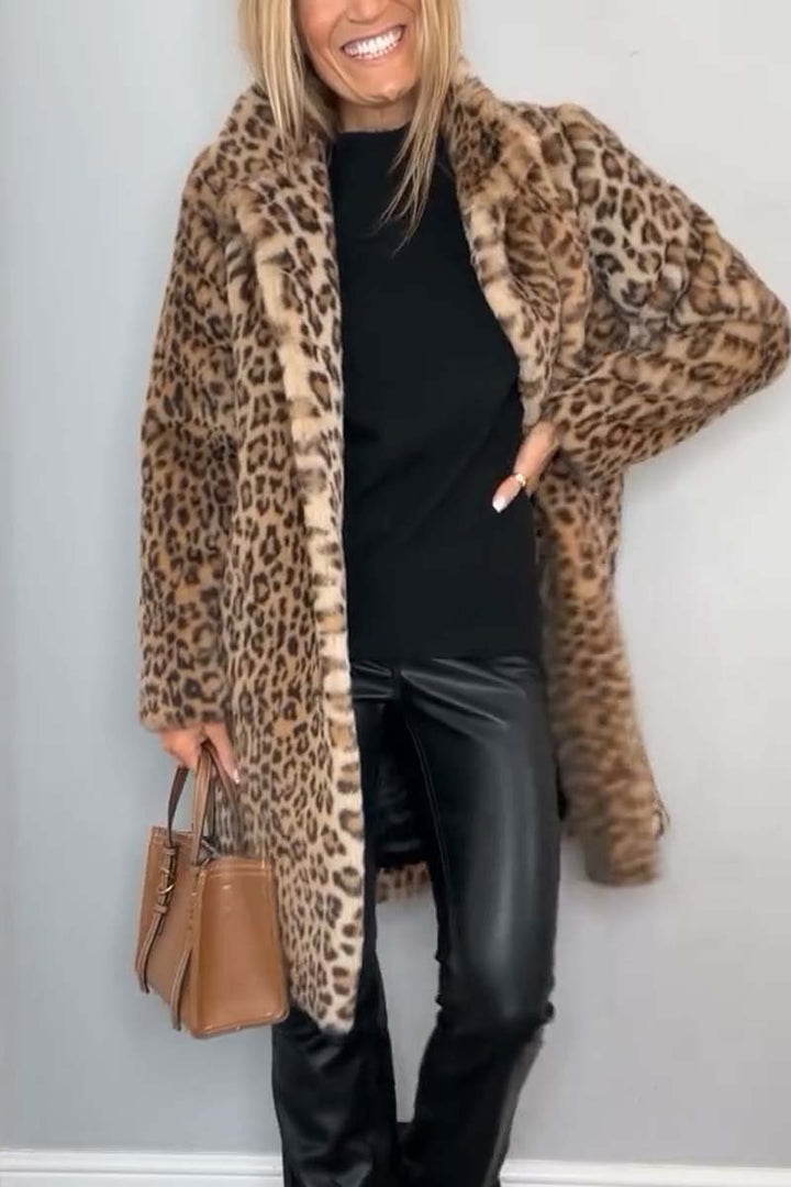 Polly | Leopard Print Coat